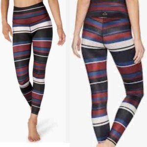 NWT BEYOND YOGA X CYCLEBAR Lux High Waist Fallen Stripe Leggings Size Large